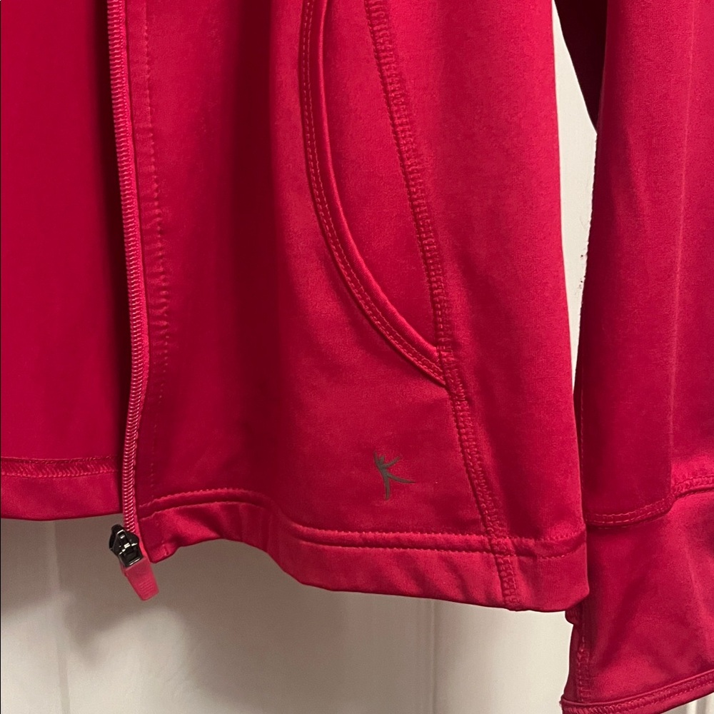 Danskin Now Women's Vibrant Fushia Full-Zip Activewear Jacket - Picture 3 of 4